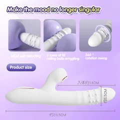 Vibrator held in one hand to show real size and grip