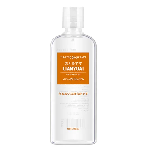Main view of the LIANYUAI water based lubricant bottle showing the sealed cap