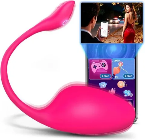 Full-body waterproof design of the egg vibrator shown submerged for shower and bath use