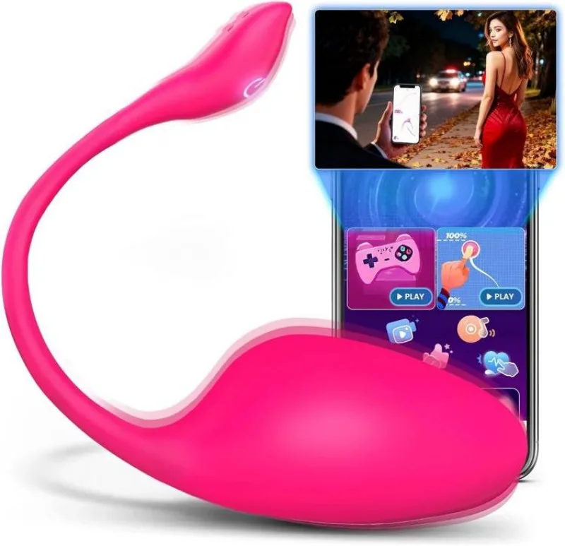 Full-body waterproof design of the egg vibrator shown submerged for shower and bath use